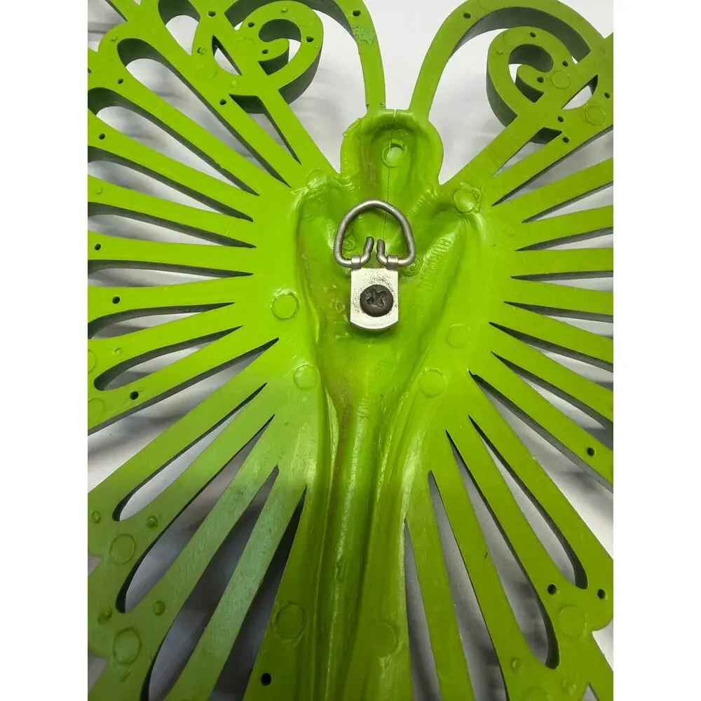 Vintage Bright Green Butterfly Wall decor boho home interior bedroom wall art